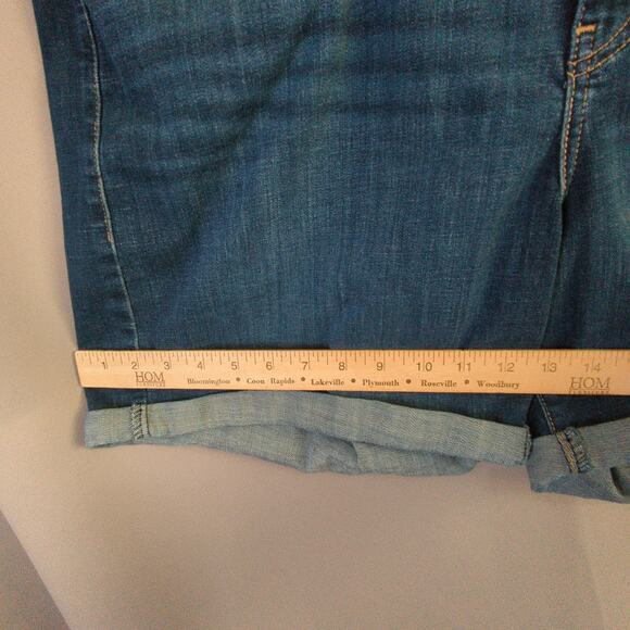 Levis Mid Length Shorts Womens Plus 18W Blue Stretch - Picture 5 of 7
